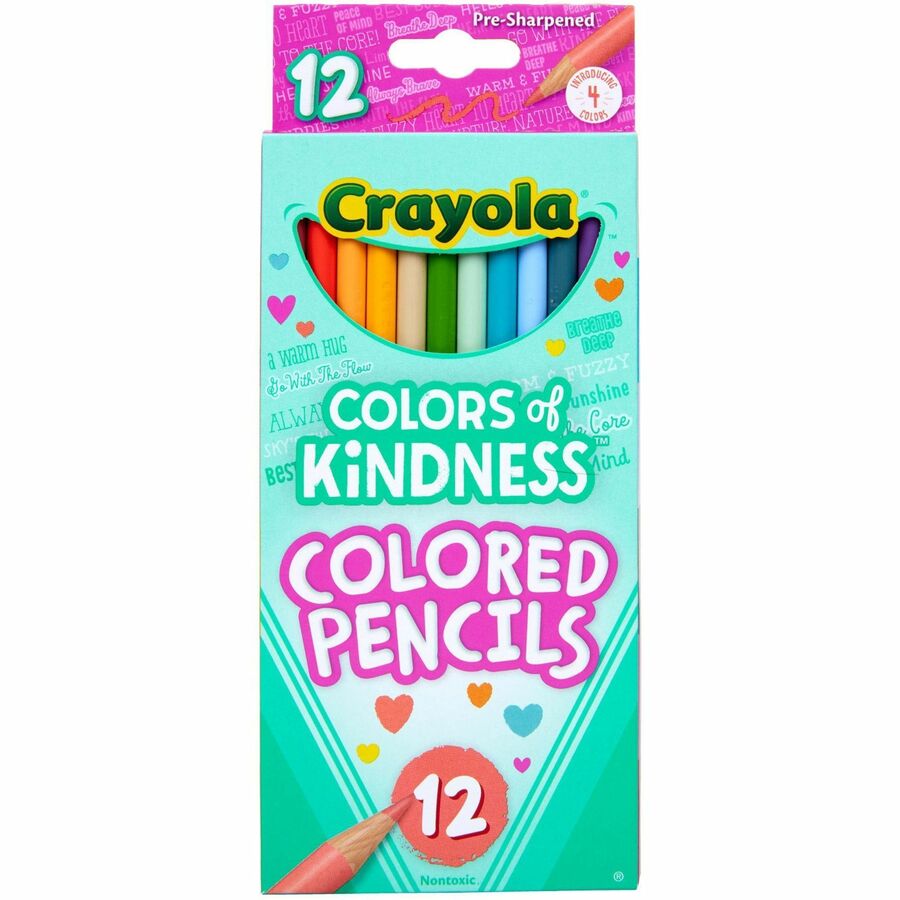 Crayola Colors of Kindness Pencils - Assorted Lead - 12 / Pack