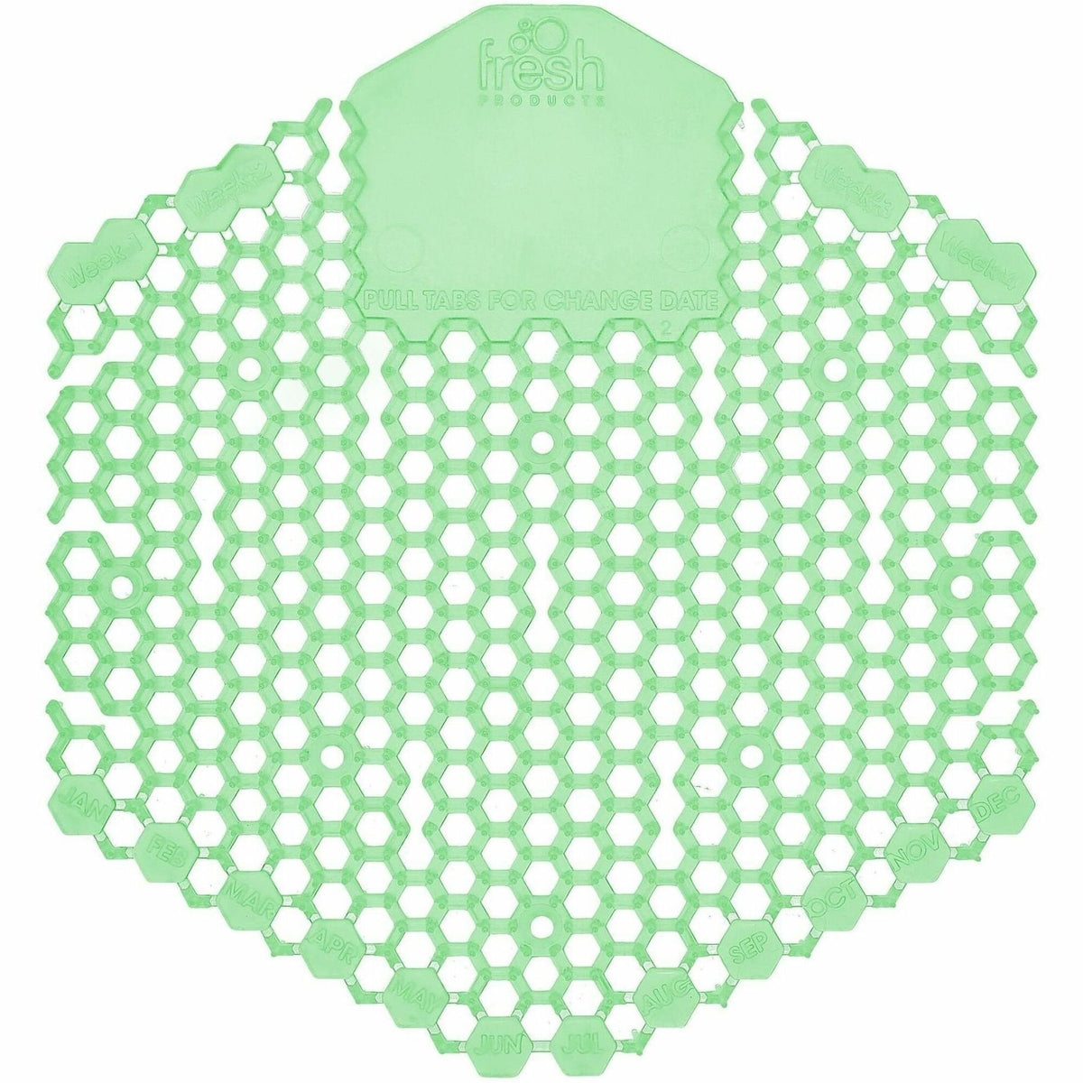 Fresh Products Wave 3D Urinal Screen: 30-Day Lasting Odor Control - Green - Screens / Mats