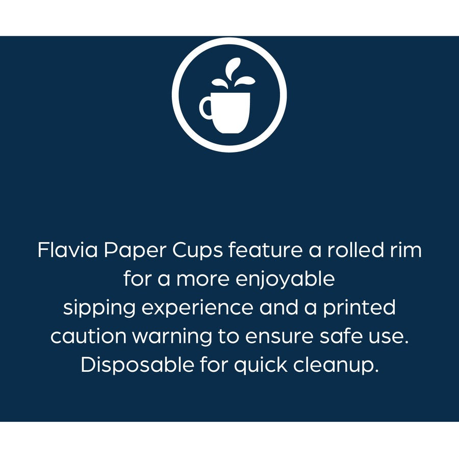 Flavia 10 oz Hot Beverage Paper Cups - 10 fl oz - Blue - Paper - Beverage, Hot Drink - 1000 / Carton