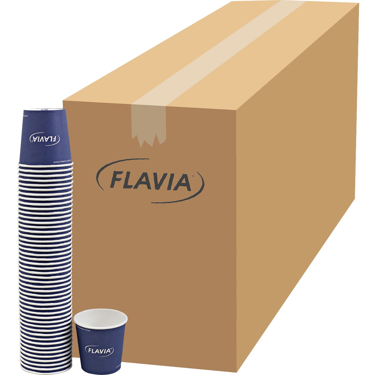 Flavia 10 oz Hot Beverage Paper Cups - 10 fl oz - Blue - Paper - Beverage, Hot Drink - 1000 / Carton