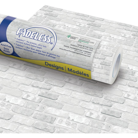 Fadeless Bulletin Board Paper Roll: Versatile White for Classroom Office and Home Projects - Art Rolls/Tissue