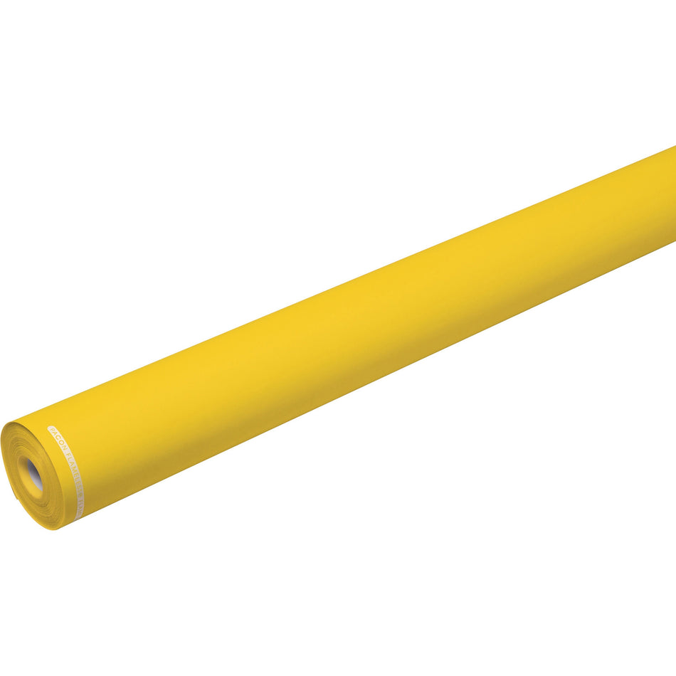 Flameless Flame-Retardant Paper - Classroom, Office, Mural, Banner, Bulletin Board - 48" Width x 100 ft Length - Sunrise Yellow - 1 Roll