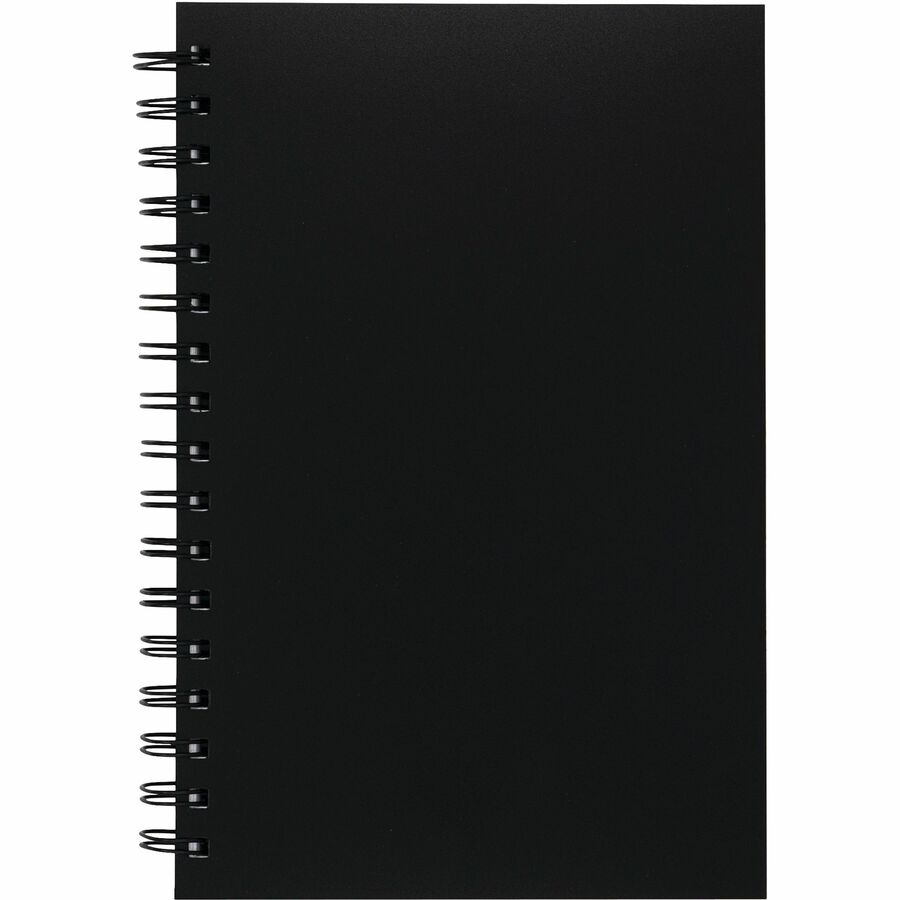 UCreate Poly Cover Sketch Book - 75 Sheets - Spiral - 70 lb Basis Weight - 9" Width x 6" Depth - Black Polyurethane Cover - Heavyweight, Acid-free Paper, Durable Cover, Perforated - 1 Each