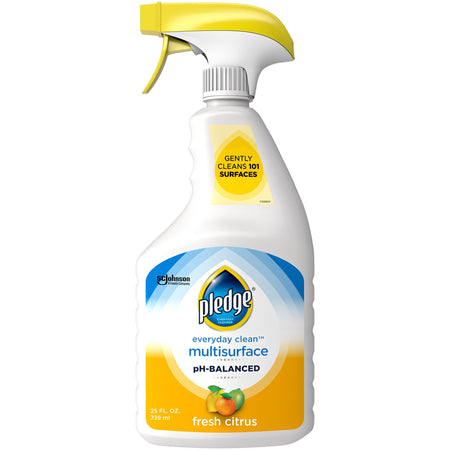 Pledge Everyday Clean pH-Balanced Multisurface Cleaner - 25 fl oz (0.8 quart) - Fresh Citrus Scent - pH Balanced, Residue-free - White Trigger Bottle - 1 Each