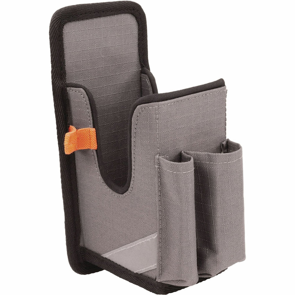 Ergodyne Squids 5541 Carrying Case Rugged (Holster) Bar Code Scanner, Mobile Computer, Pen - Gray - Drop Resistant, Abrasion Resistant - Polyester, Ripstop Body - Belt Clip, Holster - 8.3" Height x 3.5" Width x 4.3" Depth - Large Size - 1 Each