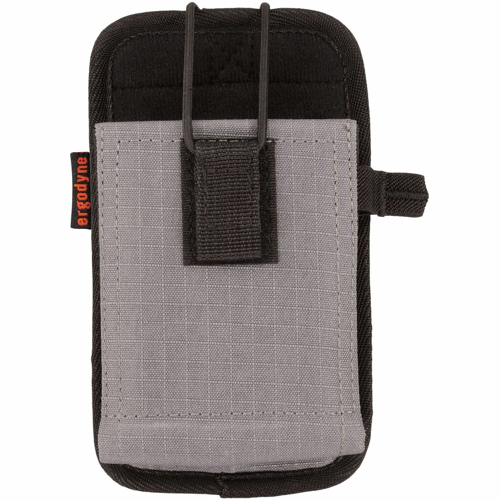 Ergodyne Squids 5544 Carrying Case (Holster) Mobile Computer, Bar Code Scanner, Cell Phone - Gray - Drop Resistant, Abrasion Resistant, Scratch Resistant, Scratch Proof - Polyester Body - Belt Clip, Holster - 1.5" Height x 3.5" Width - Large Size - 1 Each