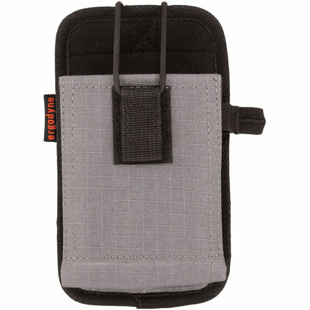 Ergodyne Squids 5544 Carrying Case (Holster) Mobile Computer, Bar Code Scanner, Cell Phone - Gray - Drop Resistant, Abrasion Resistant, Scratch Resistant, Scratch Proof - Polyester Body - Belt Clip, Holster - 1.5" Height x 3.5" Width - Large Size - 1 Each