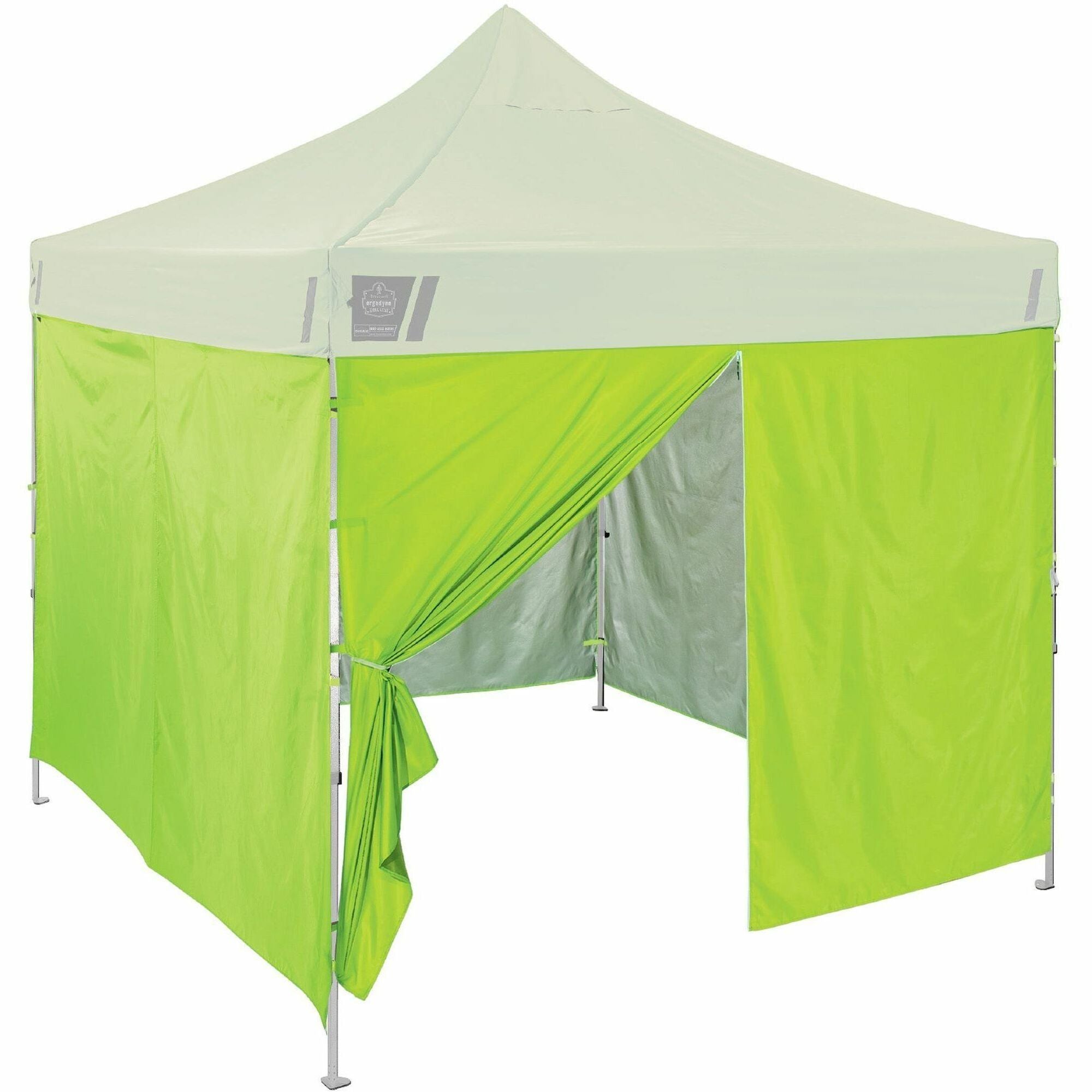 Ergodyne 6054 Pop-Up Tent Sidewall Kits - Lime - Polyurethane, Polyester, Polyethylene, Polyester Fabric