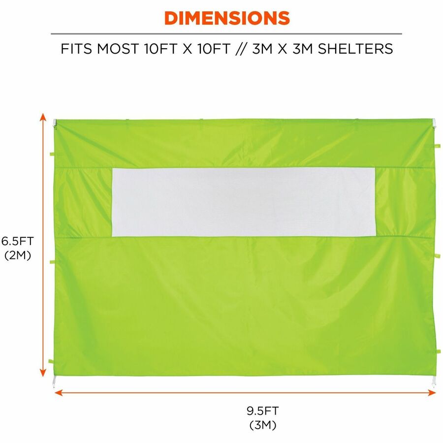 Ergodyne Heavy-Duty Tent Sidewalls w/Window - Alternate-Image2