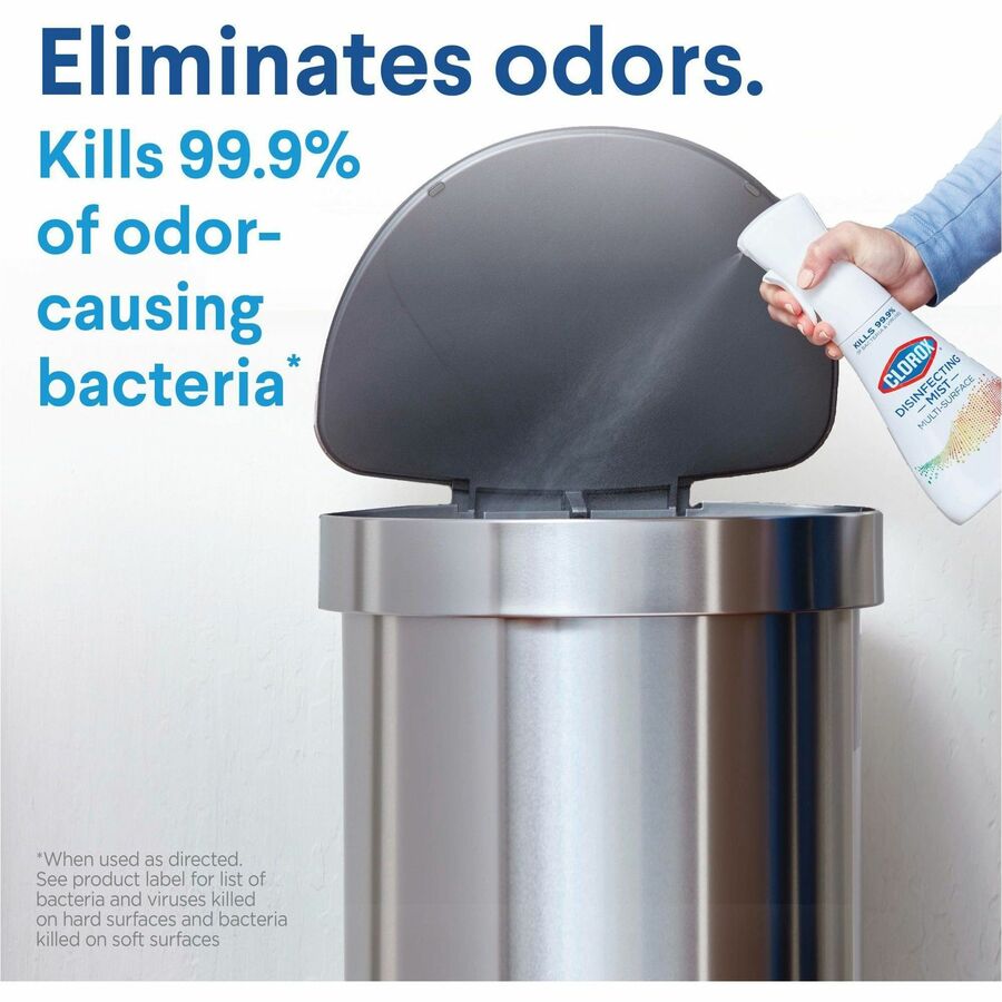 Clorox Disinfecting, Sanitizing & Antibacterial - 16 fl oz (0.5 quart) - Lemongrass Mandarin Scent - Non-aerosol, Bleach-free - White - 1 Each