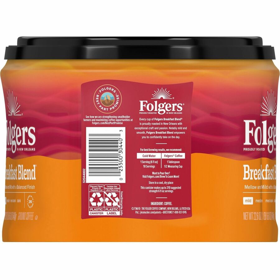 Folgers&reg; Ground Breakfast Blend Coffee - Rear