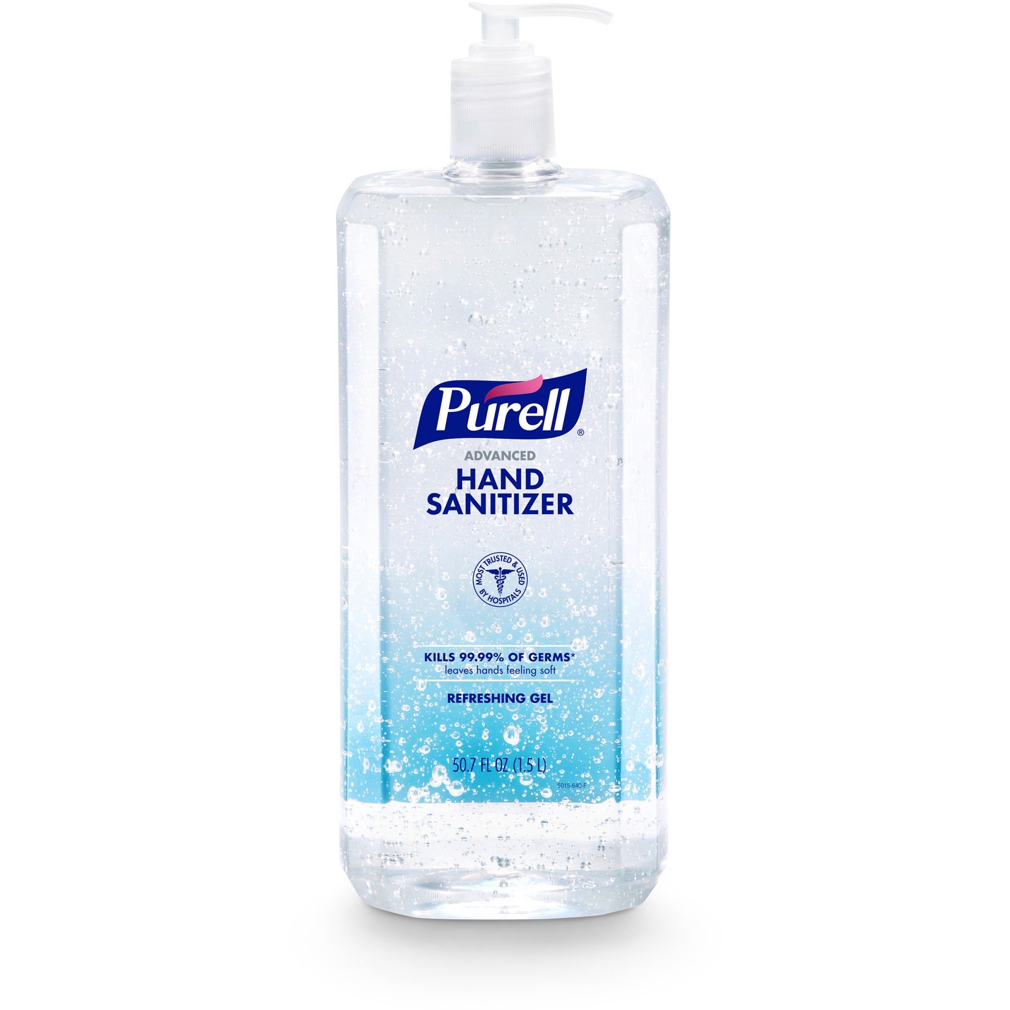 PURELL® Advanced Hand Sanitizer Gel - 1.59 quart - Pump Bottle Dispenser - Kill Germs - Hand, Reception, Classroom, Outdoor, Medical - Clear - Paraben-free, Phthalate-free, Preservative-free, Anti-irritant - 1 Each