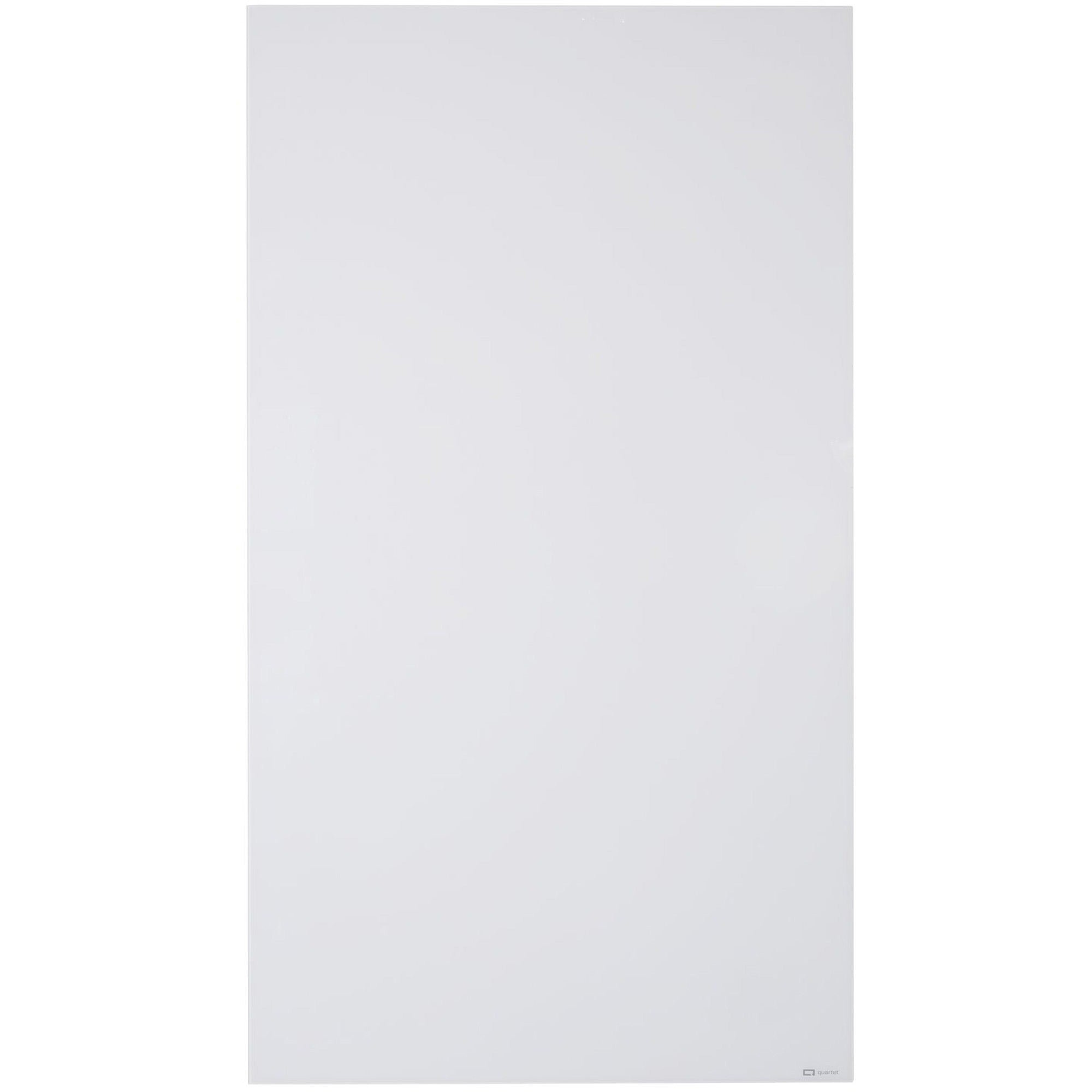 Quartet InvisaMount Vertical Glass Dry-Erase Board - 42x72 - 72" (6 ft) Width x 42" (3.5 ft) Height - White Glass Surface - Rectangle - Vertical - Magnetic - 1 Each