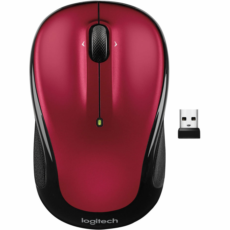 Logitech M325S Mouse - Wireless - Red - 1 Each