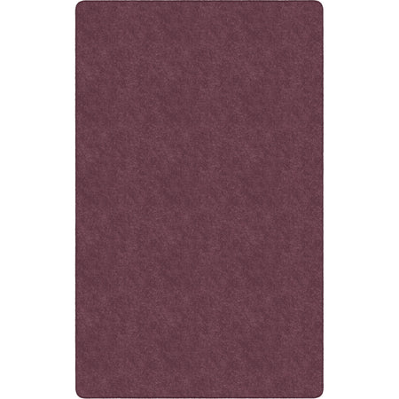 Flagship Carpets Amerisoft Solid Color Rug - 48" Length x 72" Width - Rectangle - Plum - Polyester, Nylon