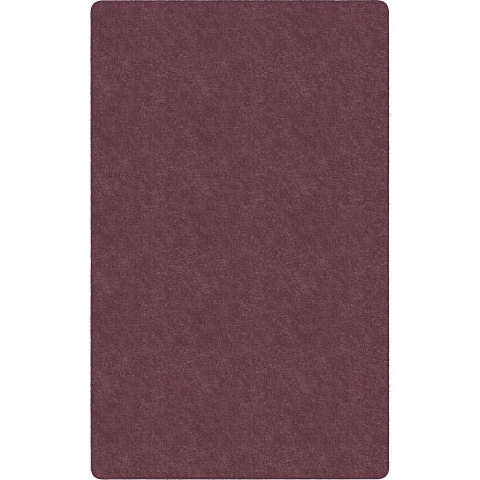 Flagship Carpets Amerisoft Solid Color Rug - 48" Length x 72" Width - Rectangle - Plum - Polyester, Nylon