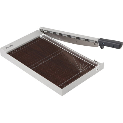 Swingline ClassicCut Wood Trimmer - 10 Sheet Capacity - 15’’ Length - Gray - Paper Trimmers & Accessories