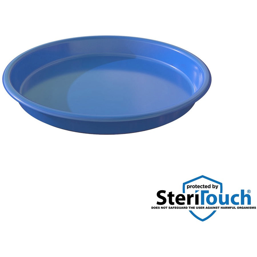 Deflecto Kids Antimicrobial Round Craft Tray - Accessories, Art, Craft - 1.61" Height x 13.07" Width x 13.07" Depth - Blue - Polypropylene - 1 Each