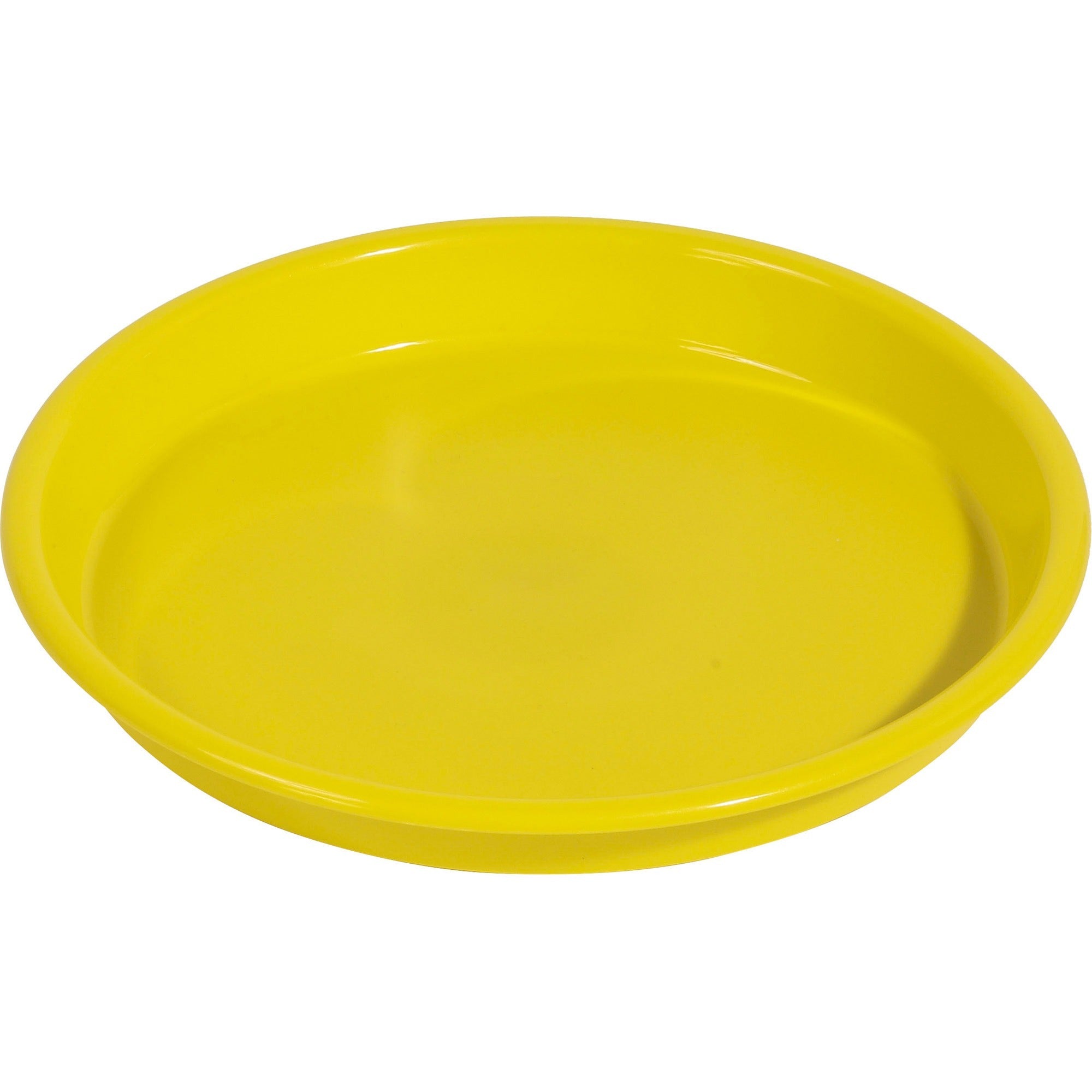 Deflecto Kids Antimicrobial Round Craft Tray - Accessories, Art, Craft - 1.61" Height x 13.07" Width x 13.07" Depth - Yellow - Polypropylene - 1 Each