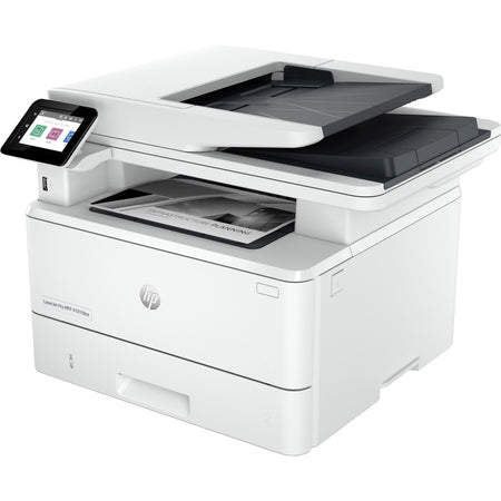 HP LaserJet Pro 4101fdne Laser Multifunction Printer - Monochrome - White - Left