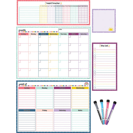 Teacher Created Resources Dry-Erase Task Calendar Set - Multi - 1 / Pack