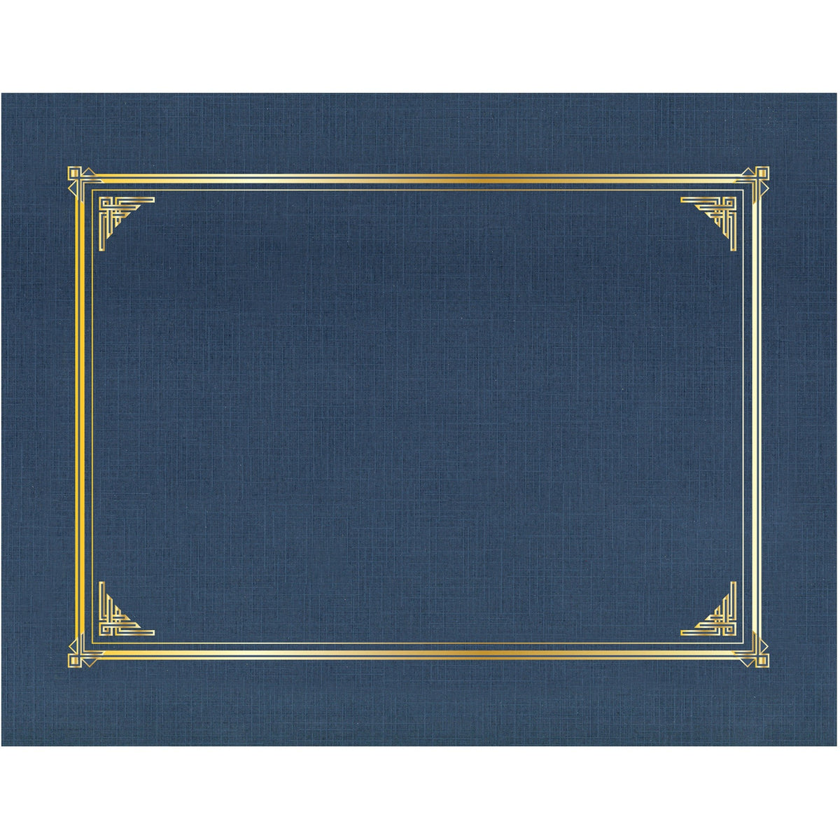 Geographics Classic Letter Recycled Presentation Cover - 8 1/2" x 11" - Card Stock, Linen - Navy Blue - 25 / Box