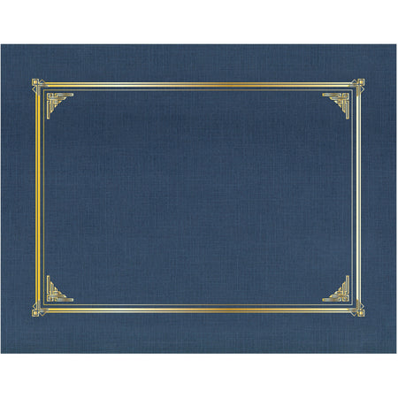 Geographics Classic Letter Recycled Presentation Cover - 8 1/2" x 11" - Card Stock, Linen - Navy Blue - 25 / Box