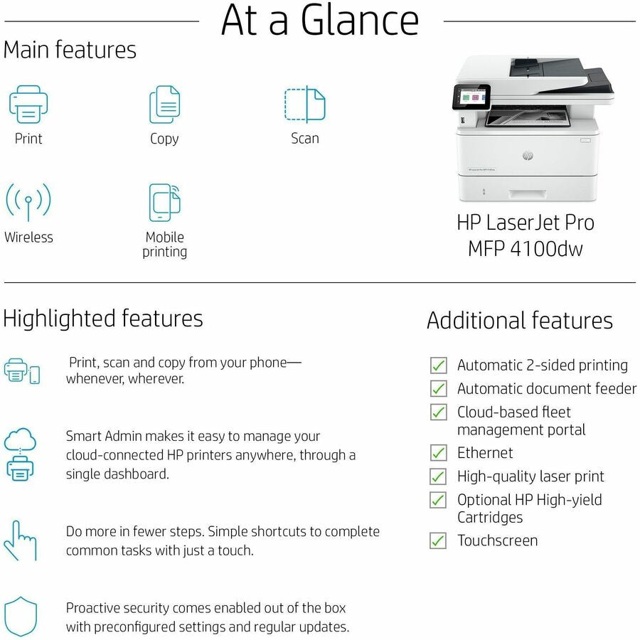 HP LaserJet Pro 4001n Desktop Laser Printer - Monochrome - Alternate-Image27