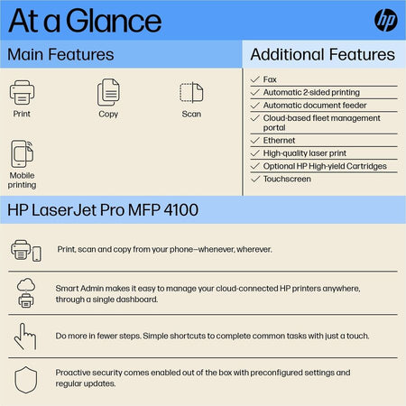 HP LaserJet Pro 4001n Desktop Laser Printer - Monochrome - Alternate-Image26