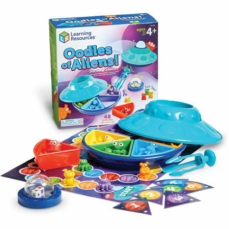 Learning Resources Oodles of Aliens Sorting Saucer - Learning Toy - Theme/Subject: Learning - 4-8 Year
