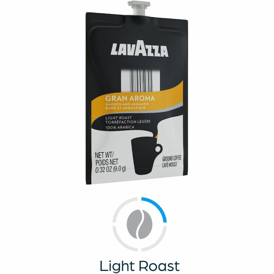 Lavazza Freshpack Gran Aroma Coffee - Compatible with Flavia Aroma, Flavia Barista, FLAVIA Creation 600, Flavia Creation 500, Flavia Creation 200, Flavia Creation 150, Flavia Creation 300 - Light/Medium - Freshpack - Gran Aroma, Arabica - 76 / Carton