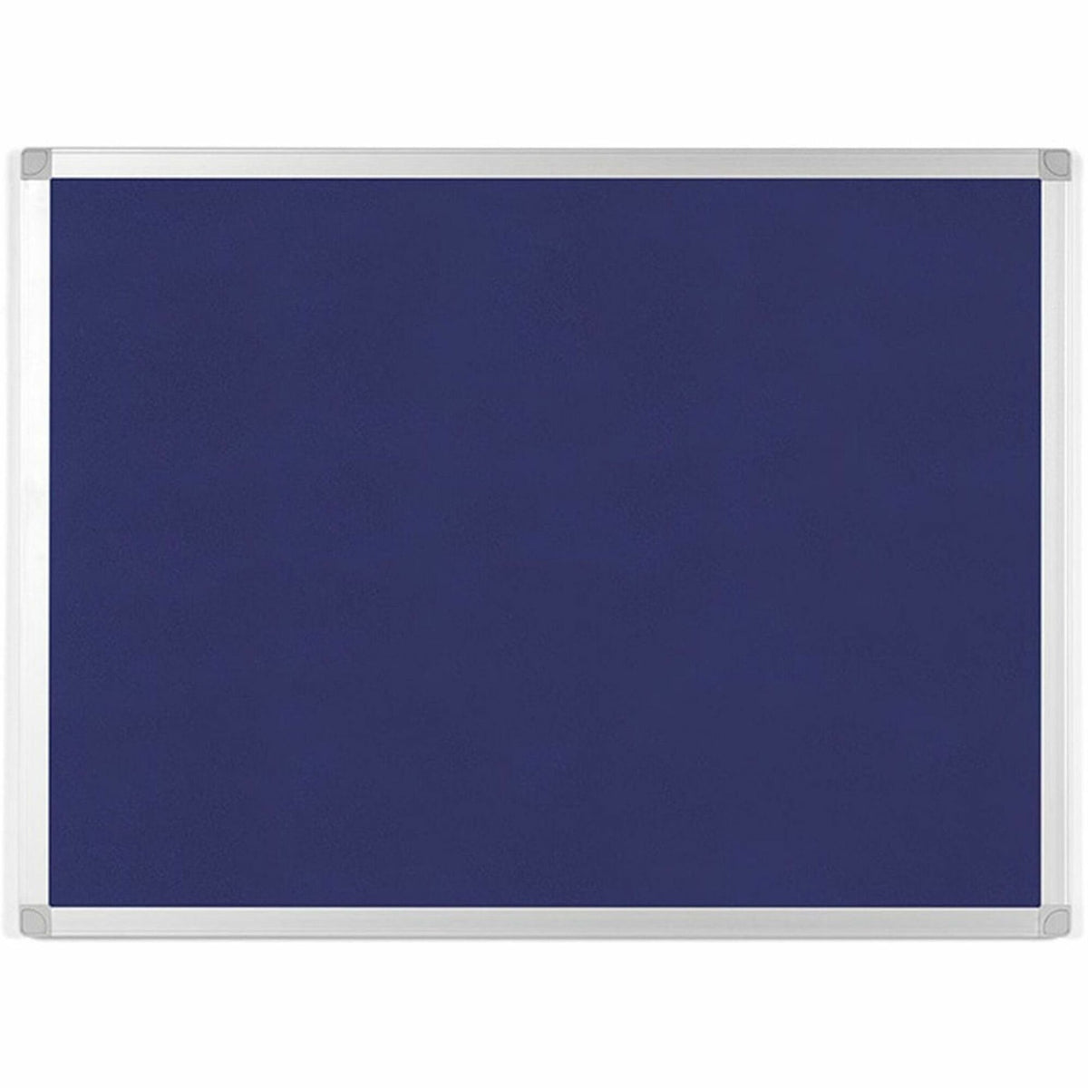 MasterVision Ayda Fabric Bulletin Board - 18" x 24" - 18" Board Height x 24" Board Width - Blue Felt, Fabric Surface - Self-healing, Durable, Resilient - Aluminum Frame - 1 Each