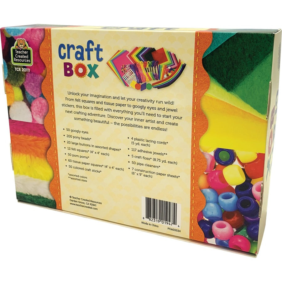 Teacher Created Resources Craft Box - Crafting, Artwork - 600 Piece(s) - Multi - Felt - 1 Each