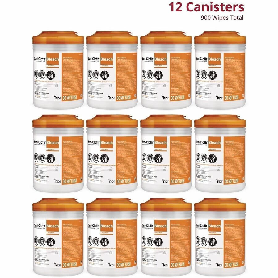 PDI Sani-Cloth Bleach Germicidal Wipes - Alternate-Image1