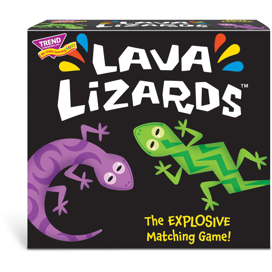 Trend Lava Lizards Three Corner Card Game - 63 Card(s) - Fun - Matching - 1 to 4 Players - 1 Each