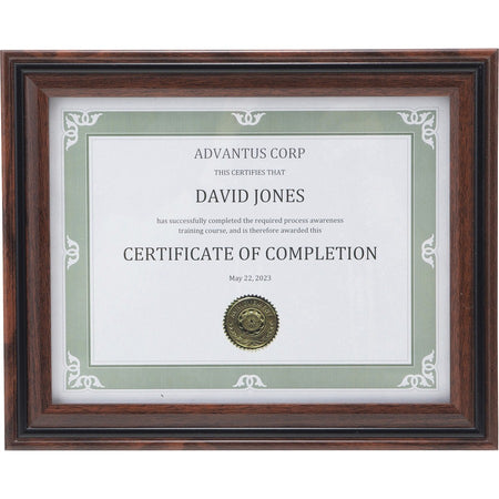 Advantus Certificate Frame - Front
