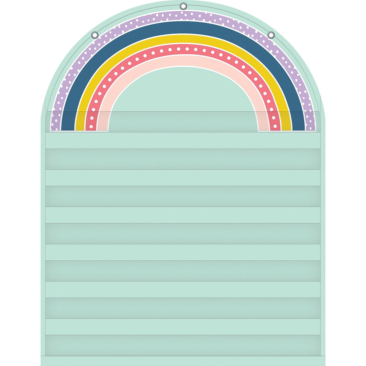 Teacher Created Resources Oh Happy Day Rainbow 7 Pocket Chart - Skill Learning: Rainbow - 1 Each