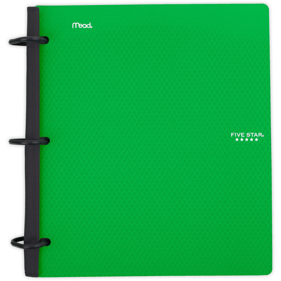 Mead Five Star Flex Hybrid NoteBinder - 1" Binder Capacity - 200 Sheet Capacity - Pocket(s): 2 - 5 Divider(s) - Plastic - Multi-colored - TechLock Ring, Durable, Foldable - 1 Each