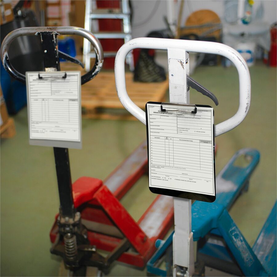 Officemate Magnetic Clipboard - Aluminum - Gray - 1 Each