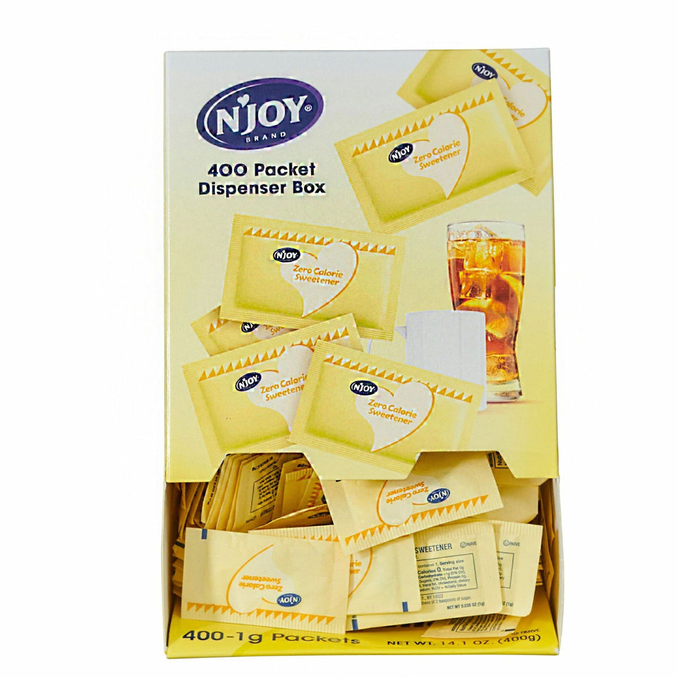 Njoy Yellow Sucralose Sugar Substitute - 0.035 oz (1 g) - Sucralose - 400 / Box