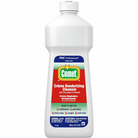 Comet Creme Deodorizing Cleanser - 32 fl oz (1 quart) - Non-scratching - White Bottle - 1 Bottle