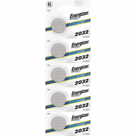 Energizer Industrial Battrey - For Digital Thermometer, Multimeter, Construction, Facility Maintenance, Medical Center, Office, Classroom, Electronics, Digital Scale - Coin Cell - 5 / Pack