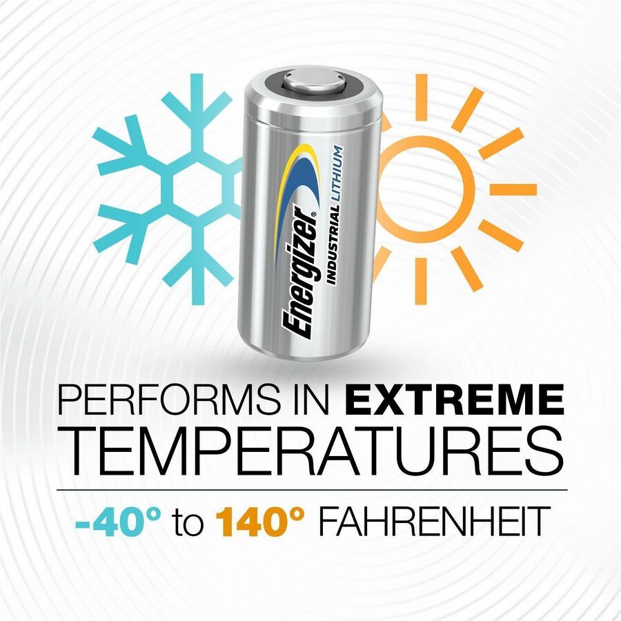 Energizer Industrial Battery - For Motion Sensor, Security Camera, Two-way Radio, Construction, Facility Maintenance, Medical Center, Office, Classroom, Electronics - 12 / Pack