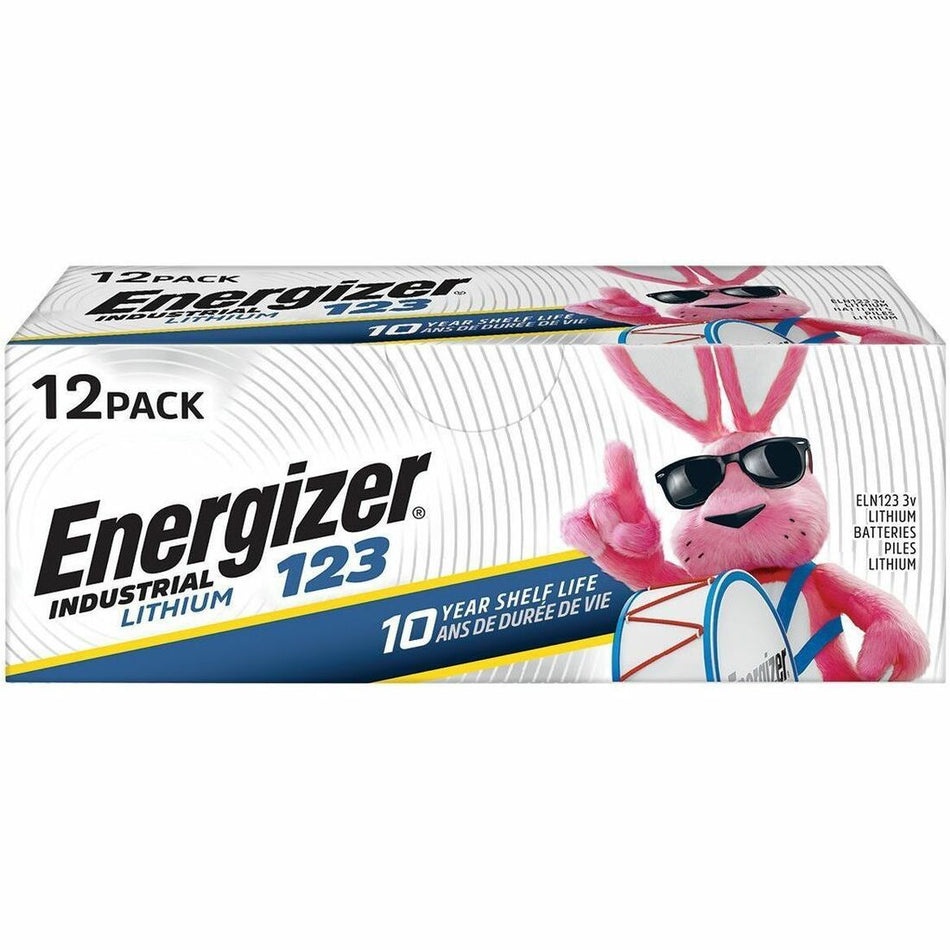 Energizer Industrial Battery - For Motion Sensor, Security Camera, Two-way Radio, Construction, Facility Maintenance, Medical Center, Office, Classroom, Electronics - 12 / Pack