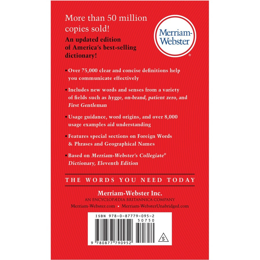Merriam-Webster The Merriam-Webster Dictionary Printed Book - 960 Pages - Merriam-Webster Publication - English