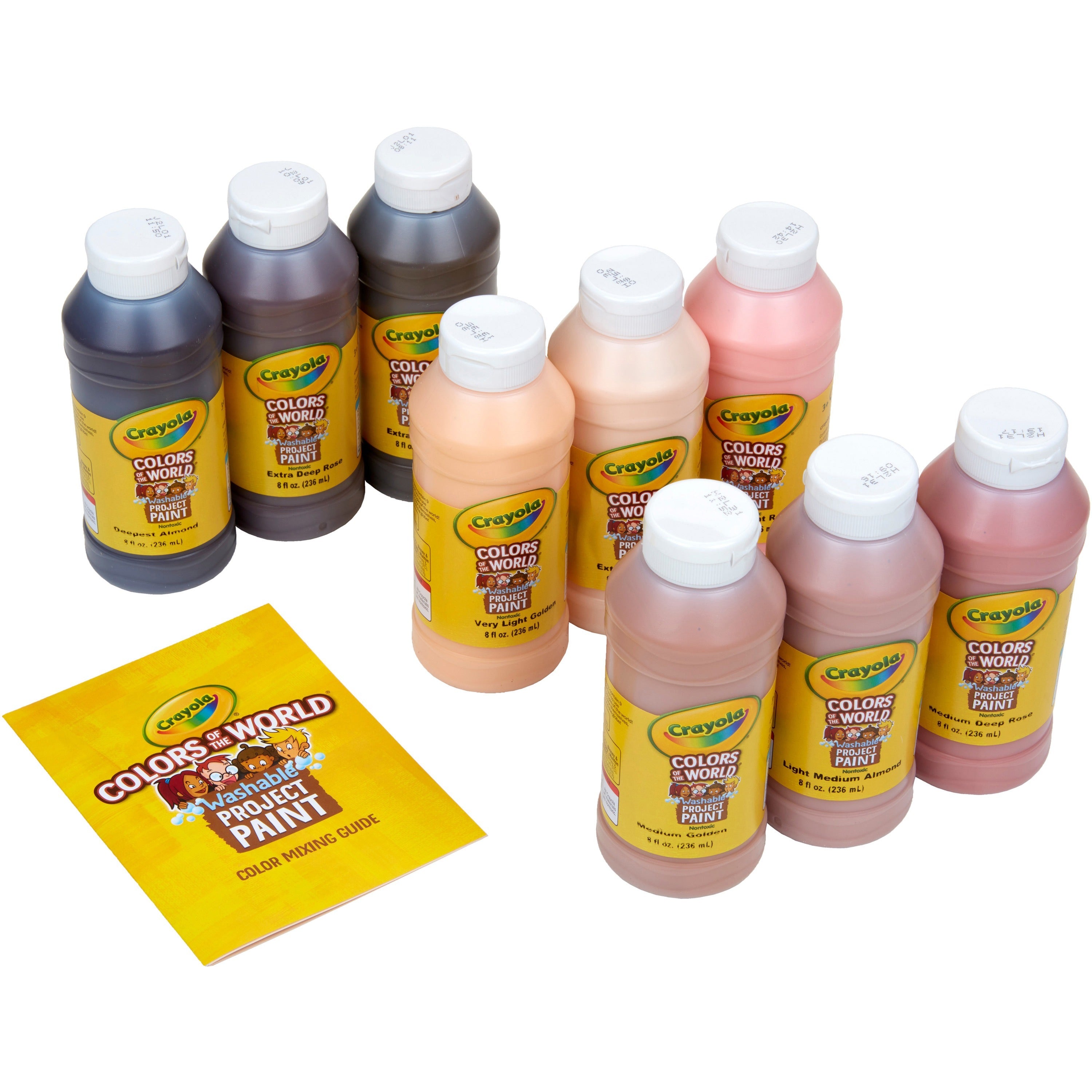Crayola Colors of the World™ Washable Paint - Multicolor - 8 fl oz - Washable - 9 / Pack