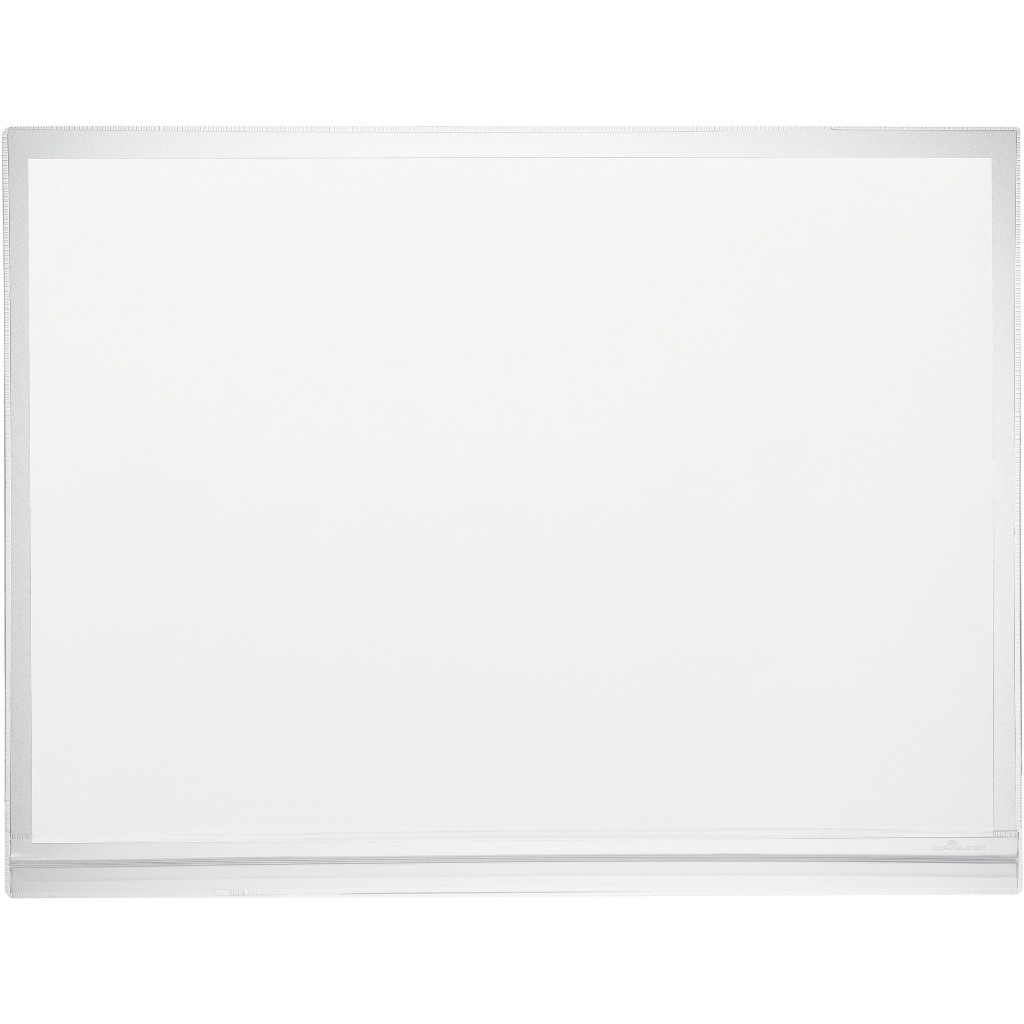 DURABLE Water-Resistant Document Pockets - 13.19" Holding Width x 17.52" Holding Height - Water Resistant, Self-adhesive, Residue-free, UV Resistant, Heat Resistant, Anti-glare, Anti-reflective - Plastic - Transparent - 5 / Pack