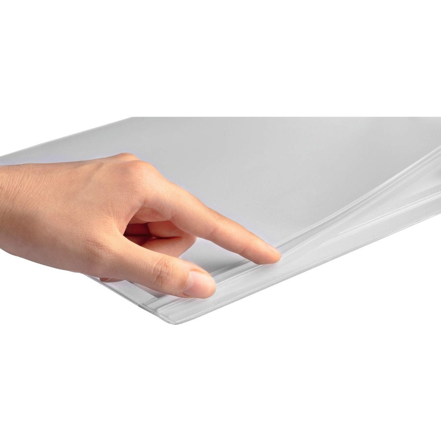 DURABLE Water-Resistant Magnetic Document Pockets - 9.72" Holding Width x 12.80" Holding Height - Water Resistant, Adhesive Backing, Magnetic Strip, Residue-free, UV Resistant, Heat Resistant, Anti-glare, Anti-reflective - Plastic - Transparent - 5 / Pack
