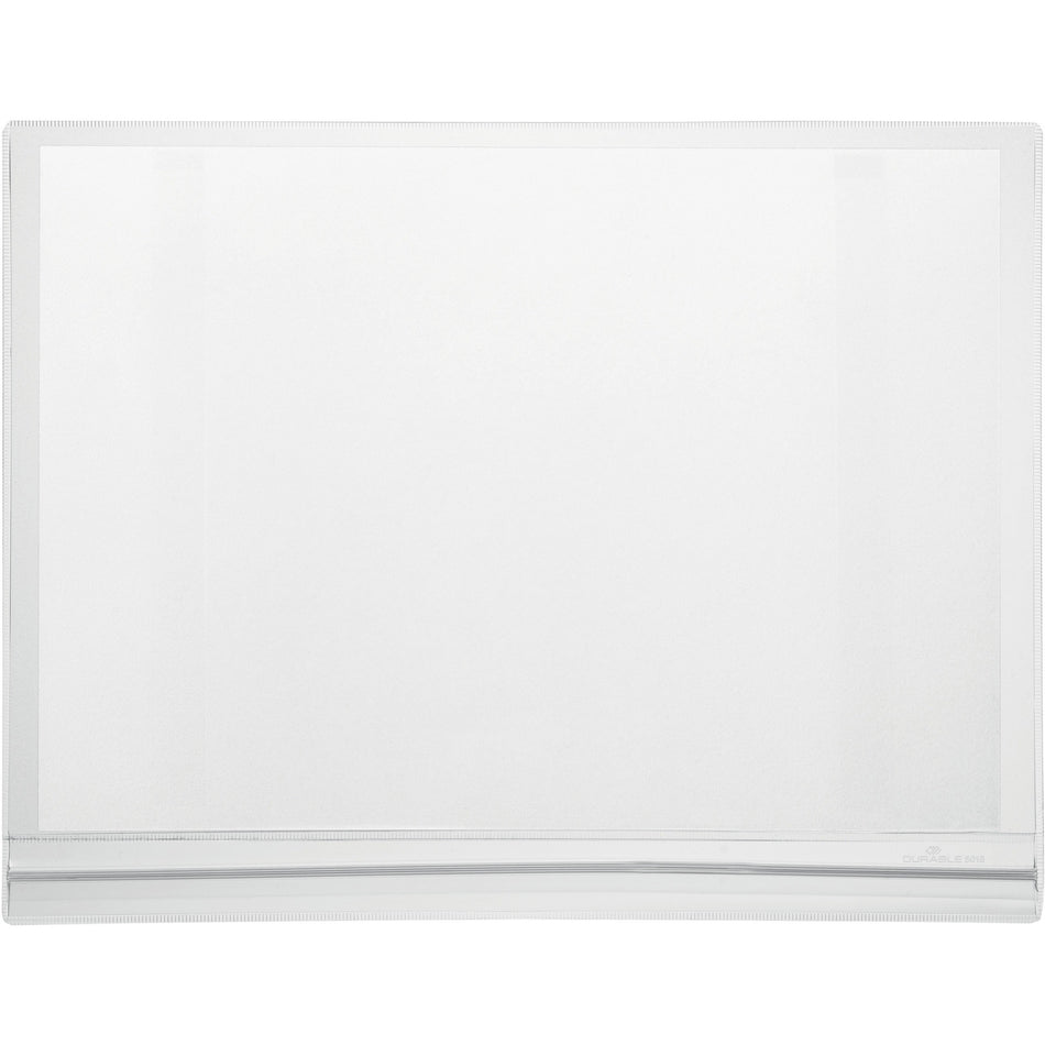 DURABLE Water-Resistant Magnetic Document Pockets - 9.72" Holding Width x 12.80" Holding Height - Water Resistant, Adhesive Backing, Magnetic Strip, Residue-free, UV Resistant, Heat Resistant, Anti-glare, Anti-reflective - Plastic - Transparent - 5 / Pack