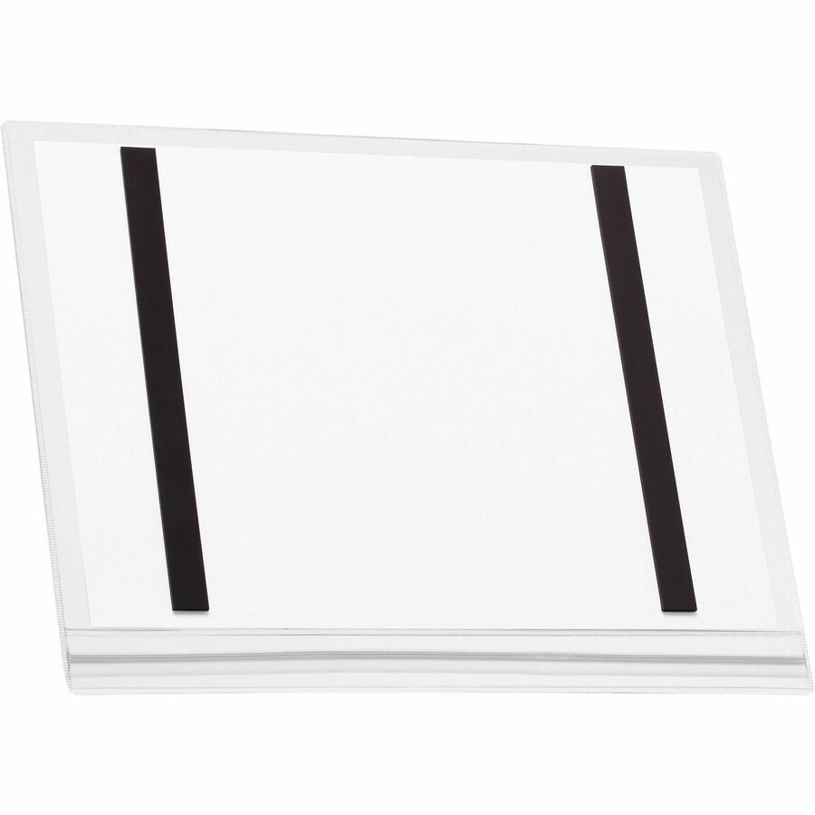 DURABLE Water Resistant Pockets, Letter, Magnetic - 5 PK - Rear